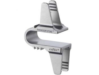 coflex interlaminar stabilisation device: image from Paradigm Spine